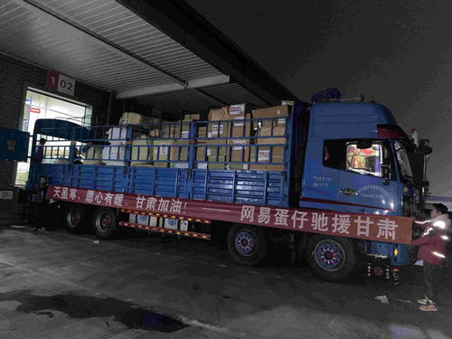 羽絨服 女性用品 清真食品到了 網易6萬件賑災物資在甘肅發放